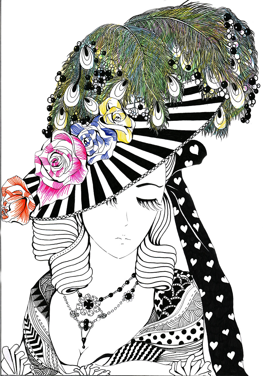 黑白裝飾畫|商業插畫|插畫|My豪美 - 原創設計作品 